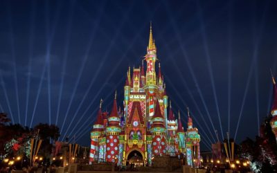New Holiday Projections Light Up Cinderella Castle at Magic Kingdom