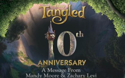 Mandy Moore and Zachary Levi Celebrate 10th Anniversary of "Tangled"