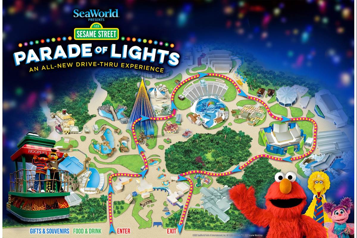SeaWorld San Diego Announces Sesame Street Parade of Lights Drive-Thru
