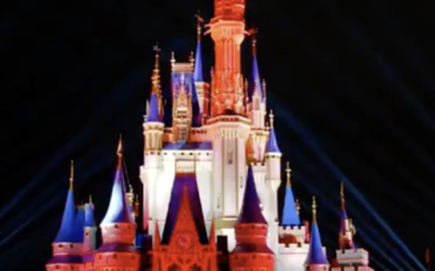 Cinderella Castle Celebrates the Tampa Bay Buccaneers Super Bowl LV Win