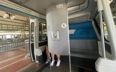Monorail Cabin Partitions and Grouping Numbers Now in Use at Walt Disney World
