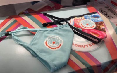 New Branded Face Masks and To-Go Boxes Appear at Everglazed Donuts and Cold Brew