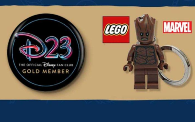 D23 Offering a Free Button and Groot Keychain at the Lego Store for Gold Members: