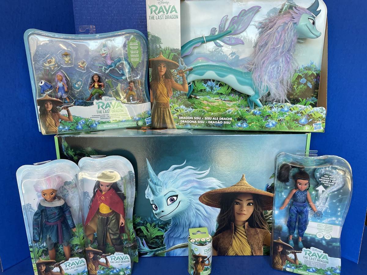  Disney Princess Hasbro Raya and The Last Dragon Kumandra Story  Set,7 Dolls and Doll Accessories,Raya,Sisu Human,Ongis,Boun,and Sisu,Toy  for Kids : Toys & Games