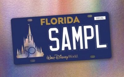 Walt Disney World Reveals Design for "The World's Most Magical Celebration" License Plates