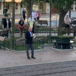 Disneyland Holds Flag Raising Ceremony at Reopening With Bob Chapek and Bob Iger in Attendance