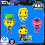 Funko Releases Images of New Blacklight "Alice in Wonderland" Figures Due Out This Spring