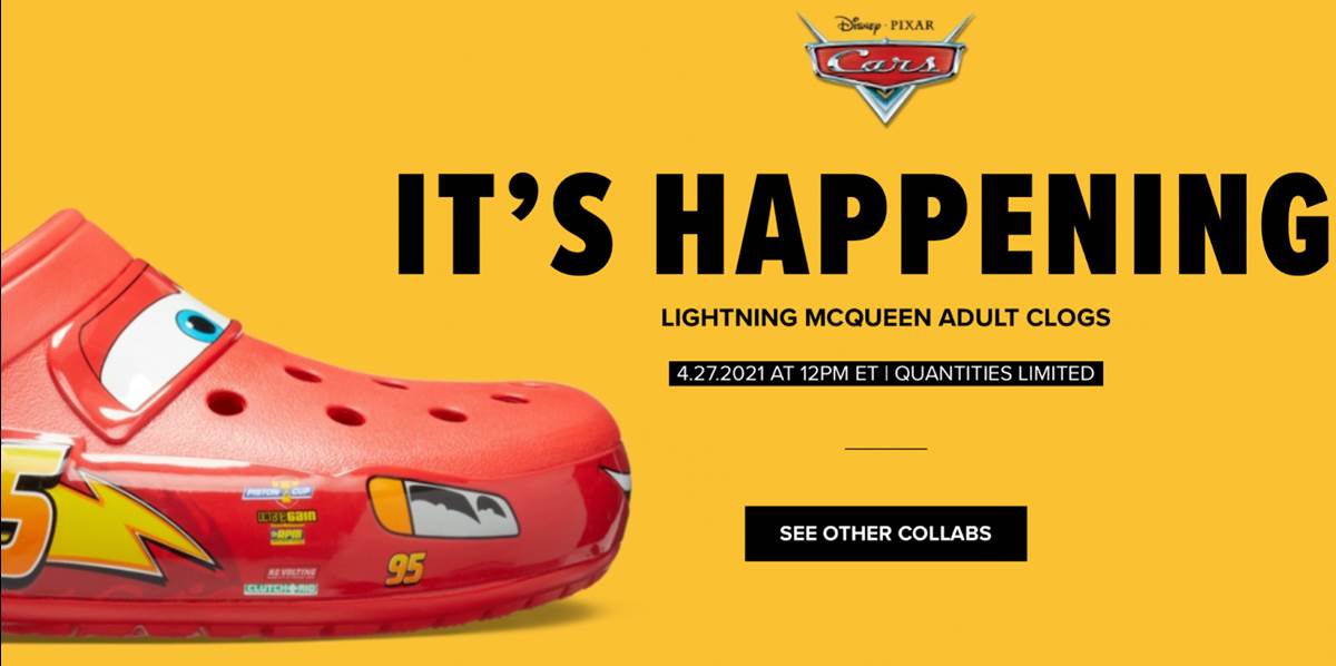 Lighting McQueen Adult Clogs Will Be Released From Crocs on April