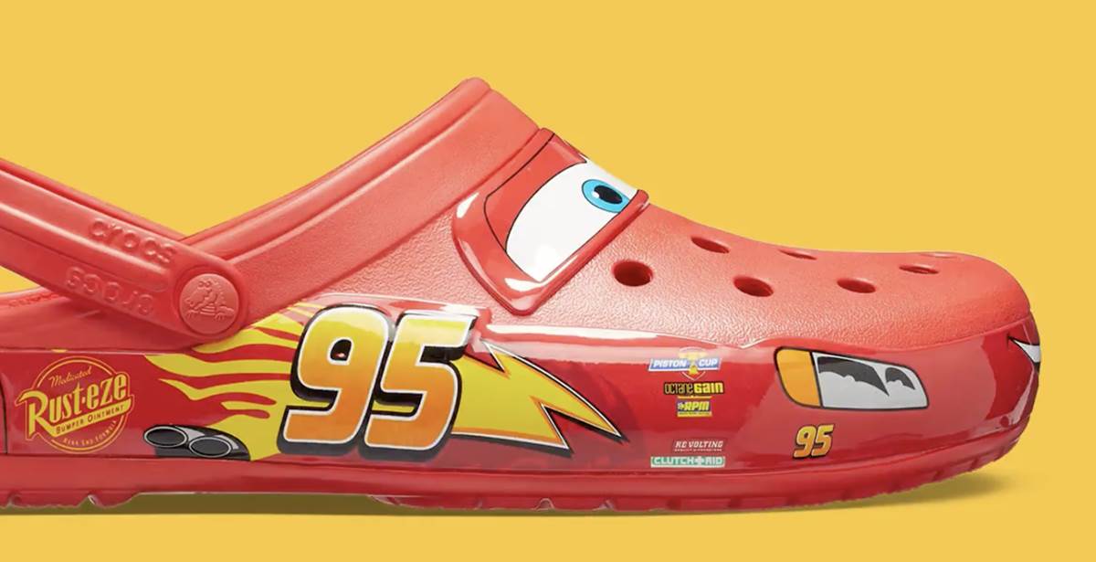 Unworn Lightning McQueen Crocs in 2023