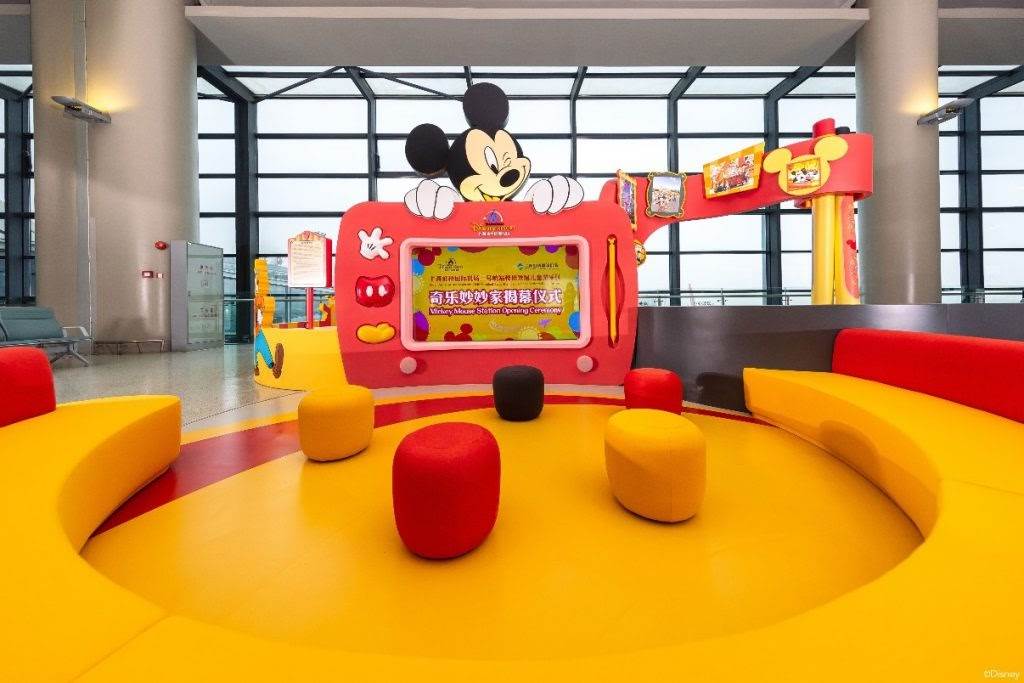 Mickey Mouse Viewing and Resting Area Shanghai Hongqiao International Airport