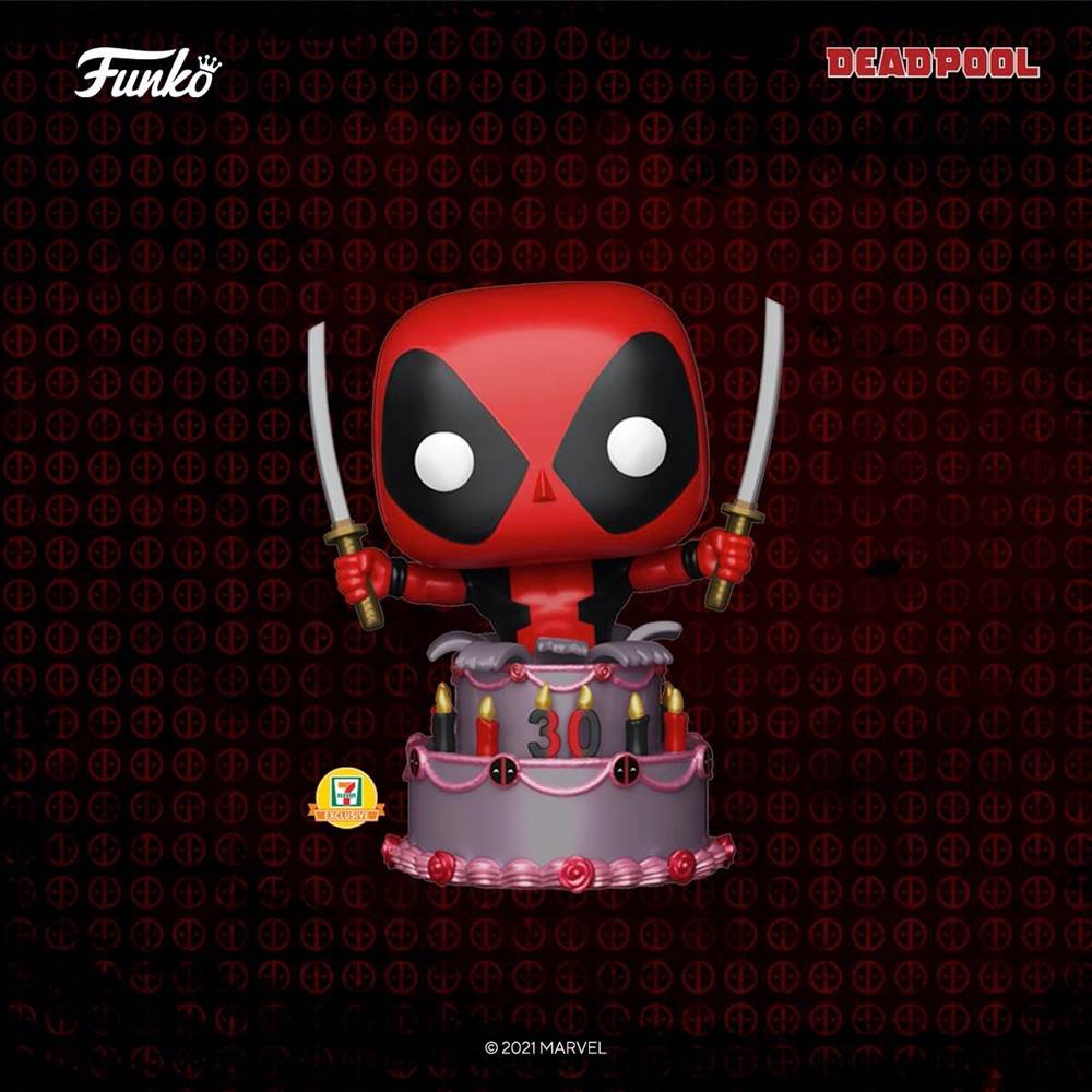 Funko Pop Marvel Pop Deadpool 30Th Deadpool In Cake 