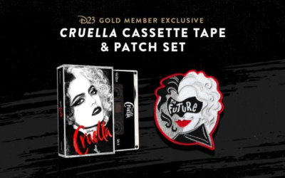 D23 Gold Members Can Pre-Order Custom "Cruella" Soundtrack Cassette and Patch Set