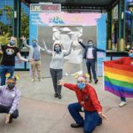 Ken Potrock Shows Off New Photo Op Installed at the Disneyland Resort Celebrating Pride Month and Season 2 of "Love, Victor"