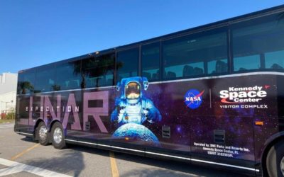 Kennedy Space Center Visitor Complex Reveals New Buses