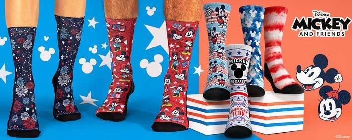 Red, White, Blue and Mickey Too! Rock 'Em Socks Presents Disney Americana  Designs for the Summer