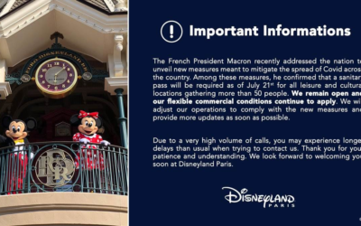 Disneyland Paris To Make Operational Changes With Required Vaccination Pass