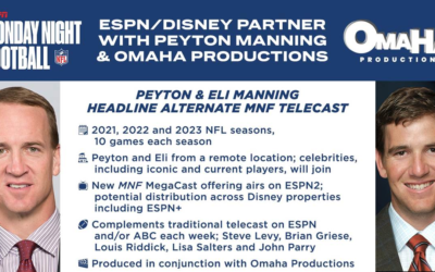 ESPN Announces "Monday Night Football" Alternate Telecast Deal With Peyton and Eli Manning