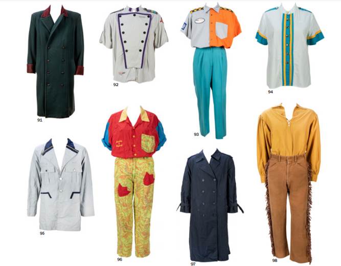 Sample of the variety of cast members costumes.