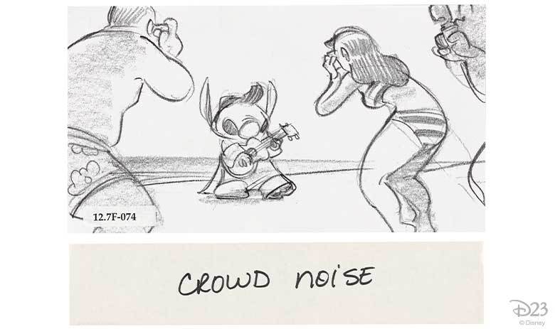 Story sketch, Lilo & Stitch (2002)
Artist: Dean DeBlois
Courtesy of the Walt Disney Animation Research Library