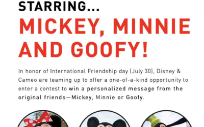 Mickey and Friends Join Cameo for a Special Personalized Video Message Contest