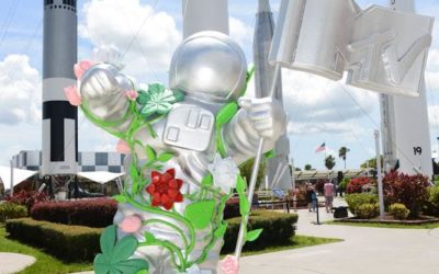 MTV Celebrates 40th Anniversary at Kennedy Space Center by Unveiling Large Moon Person Statue for 2021