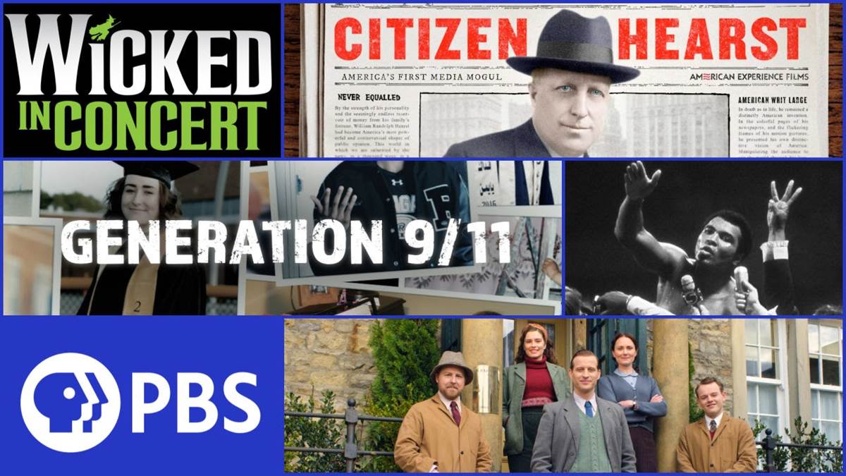 (Wicked Courtesy of Nouveau Productions, All Creatures Great and Courtesy of Masterpiece, Generation 9/11 Courtesy of Arrow International Media, Muhammad Ali Courtesy of Michael Gaffney, Citizen Hurst Courtesy of PBS)