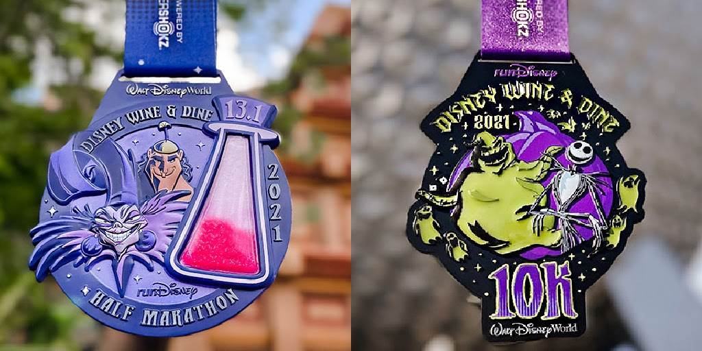 Disney Reveals Race Medals for the 2021 Wine & Dine Half Marathon Weekend