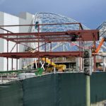 TRON Lightcycle / Run And New Additional Structure Take Shape Over Magic Kingdom Skyline
