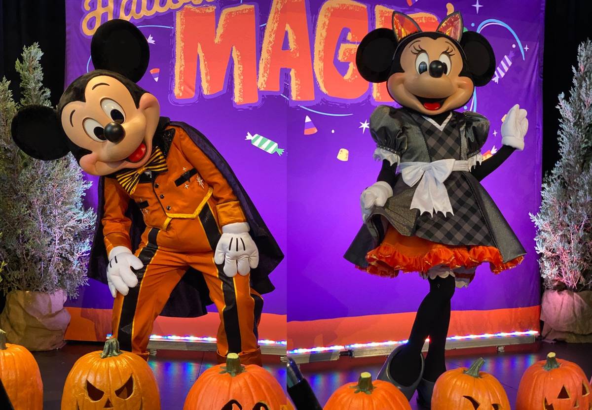 Mickey Mouse and Minnie Mouse Debut New Halloween Outfits at Disneyland's Magic Key Starcade Experience - LaughingPlace.com