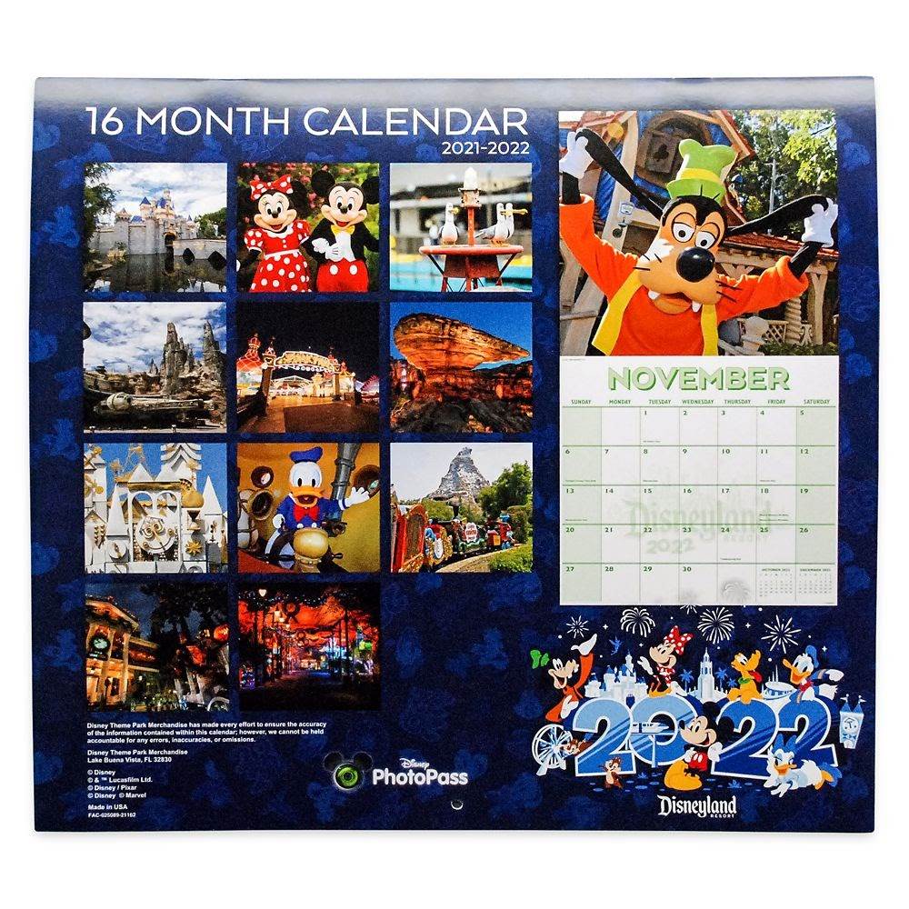 Disneyland Calendar 2022 Plan For Magic With New 2022 Walt Disney World And Disneyland Wall Calendars
