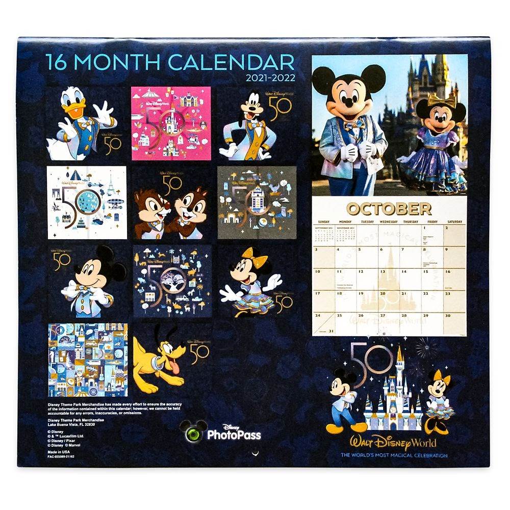 Disneyland Calendar 2022 Plan For Magic With New 2022 Walt Disney World And Disneyland Wall Calendars
