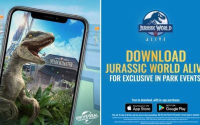 Universal Orlando To Host Exclusive In-Park Events and Gameplay For "Jurassic World Alive" Mobile Game