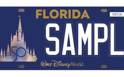 Walt Disney World 50th Anniversary License Plates Now Available