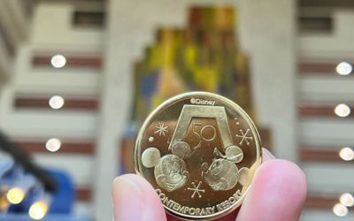 WDW 50 - 50th Anniversary Pressed Pennies and Collectible Medallions Available at Disney's Contemporary Resort