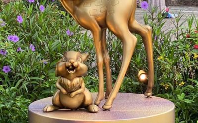 WDW 50 - Disney Fab 50 Character Collection Sculptures Installed at Disney's Animal Kingdom