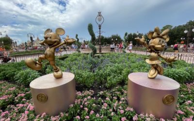 WDW 50 - Disney Fab 50 Character Collection Sculptures Installed at Magic Kingdom Park