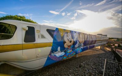 WDW 50: Monorail Gold Receives Special Wrap For World's Most Magical Celebration