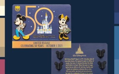 WDW 50 - New Walt Disney World 50th Anniversary Pin Coming October 1st for Disney Movie Insiders