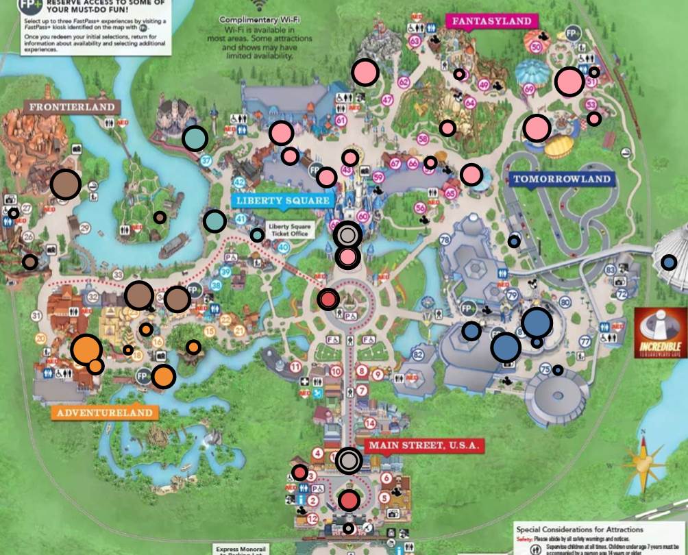 Magic Kingdom Adventureland Map 2022