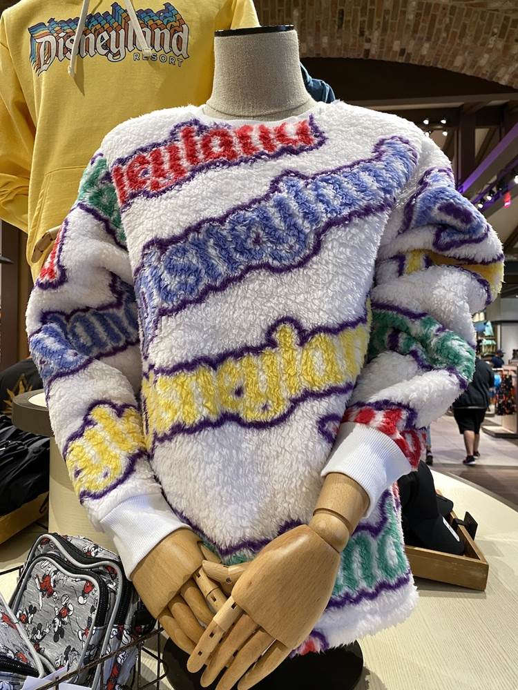 Cute and Cozy! Disney-Themed Fuzzy Sweatshirts Spotted at Downtown Disney