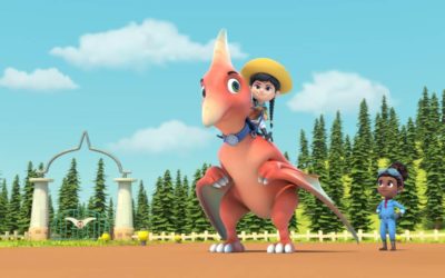 Jon Tries Ptero-Flying in Exclusive Clip Of Upcoming "Dino Ranch" Episode