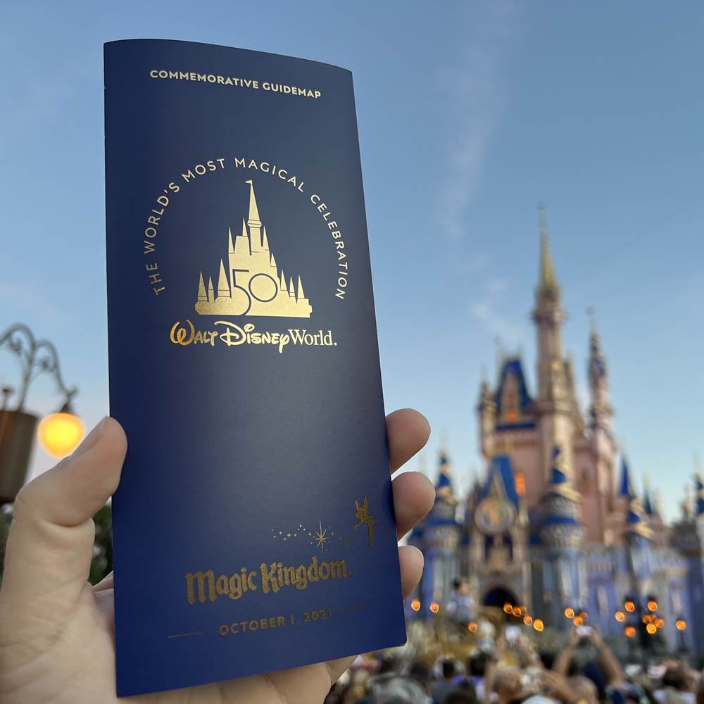 Magic Kingdom Guests Receive Special Souvenir Guidemap On 50th