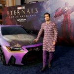 Photos - The Stars of Marvel's "Eternals," Themed Cars from Lexus Take the Blue Carpet at the Film's Premiere