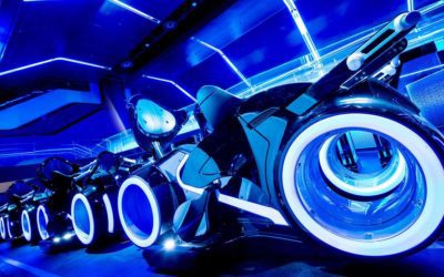 TRON Lightcycle Run Vehicles Spotted on Route to the Magic Kingdom