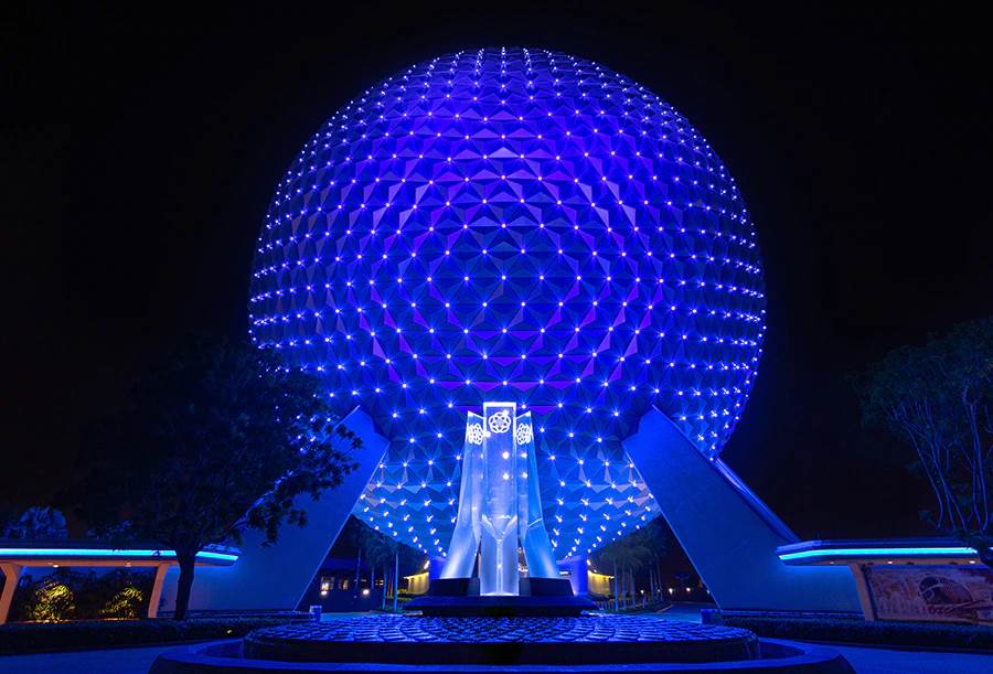 Disney Park Icons Across the Globe Light Up Blue for Disney+ Day 