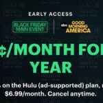 Hulu Offering 12 Months of Ad-Supported Plan for 99¢ a Month