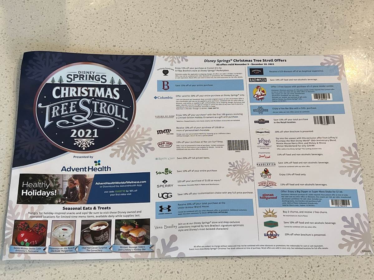 Photos 2021 Disney Springs Christmas Tree Stroll