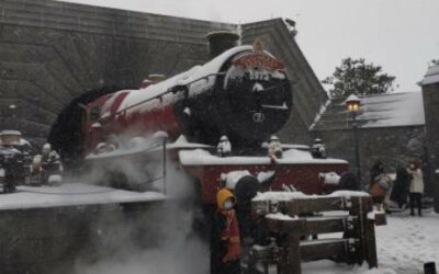 The Wizarding World of Harry Potter Looks Great with Real Snow at Universal Studios Beijing