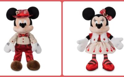 Mickey and Minnie Mouse Valentine's Day Plush Available on shopDisney