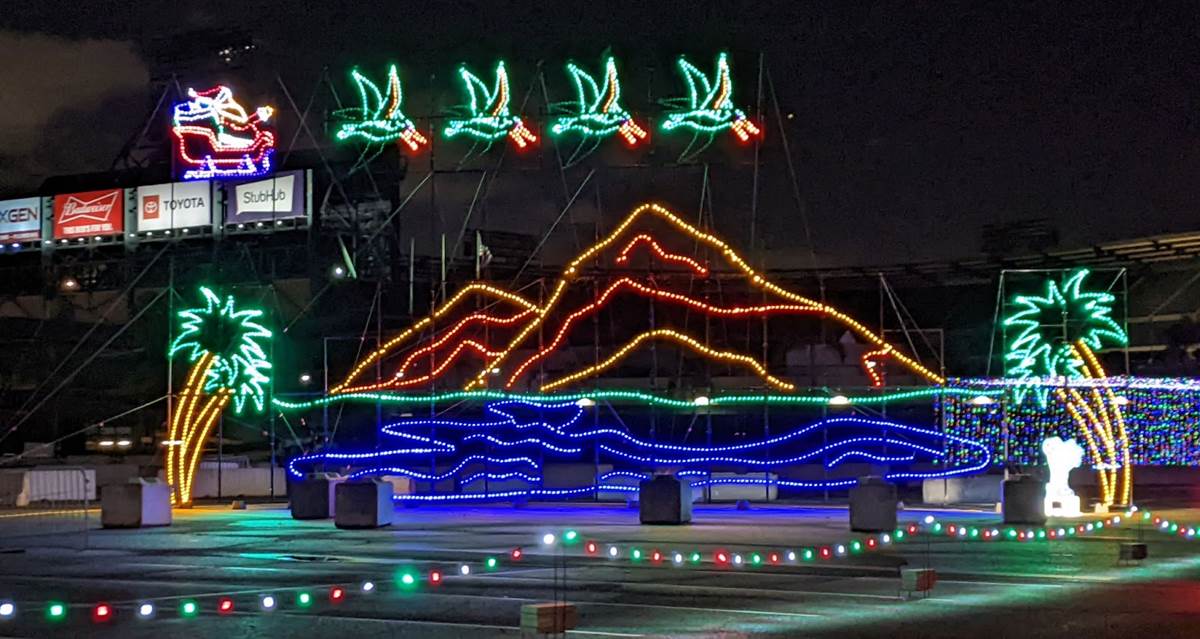 Video/Photos Magic of Lights at Angel Stadium Brings Joy to the World